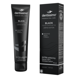 Избелваща паста за зъби DENTISSIMO Extra-Whitening BLACK, 75 ml
