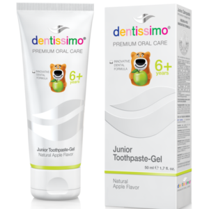 DENTISSIMO детска паста за зъби за деца 6+ години, с вкус на зелена ябълка