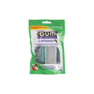 Gum конец за зъби Easy с клечка, 30 бр. + подарък кутийка за съхранение