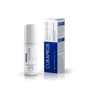 Curaprox Aligner Foam Реминерализираща пяна с течен емайл при алайнери, ортодонтски шини, 40 мл