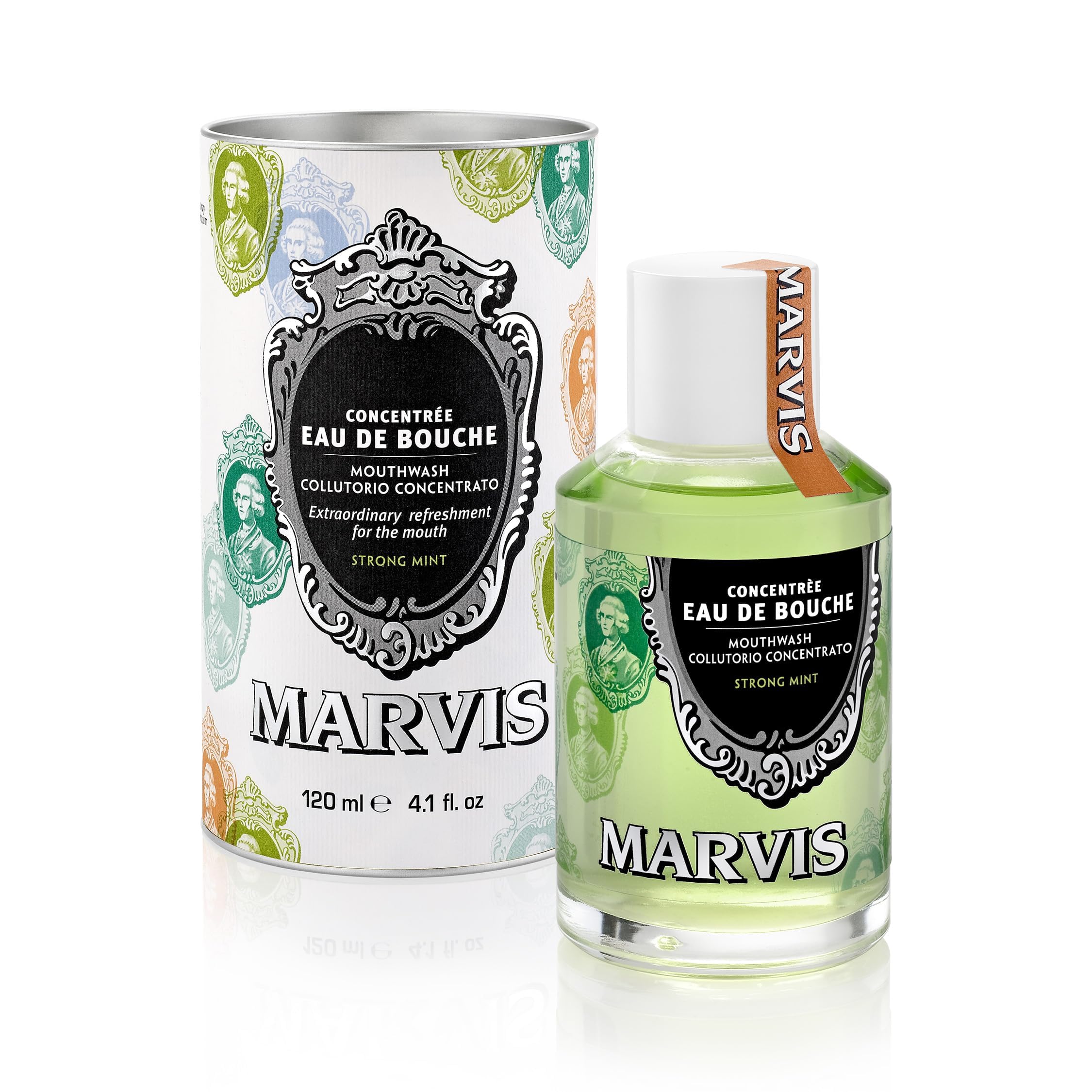 Marvis Eau De Bouche Strong Mint Концентриран разтвор за уста, 120 мл