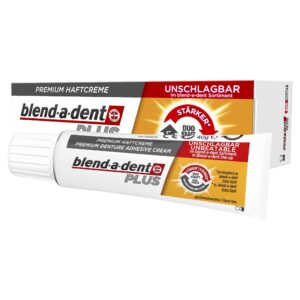 Фиксиращ крем за протези Premium Blend-a-dent Plus, 40 гр.