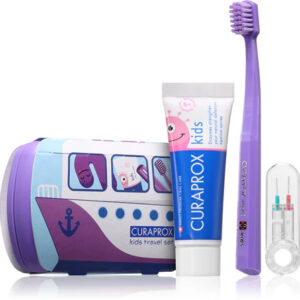 Curaprox Kids Travel Set / Curaprox Комплект за устна хигиена за деца 6-12 г.