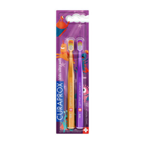 Curaprox Duo Superheroes Editions CS 5460 Kids 4-12 Четка за зъби за деца от 4-12 г. Ultra Soft , 2 бр. блистер