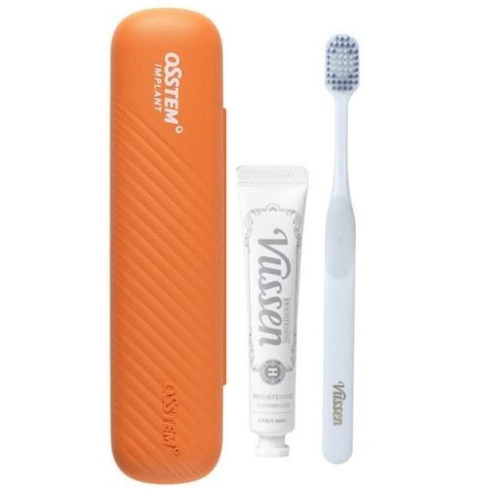 Vussen Travel Kit H, комплект за път четка за зъби + паста за изсветляване Vussen H